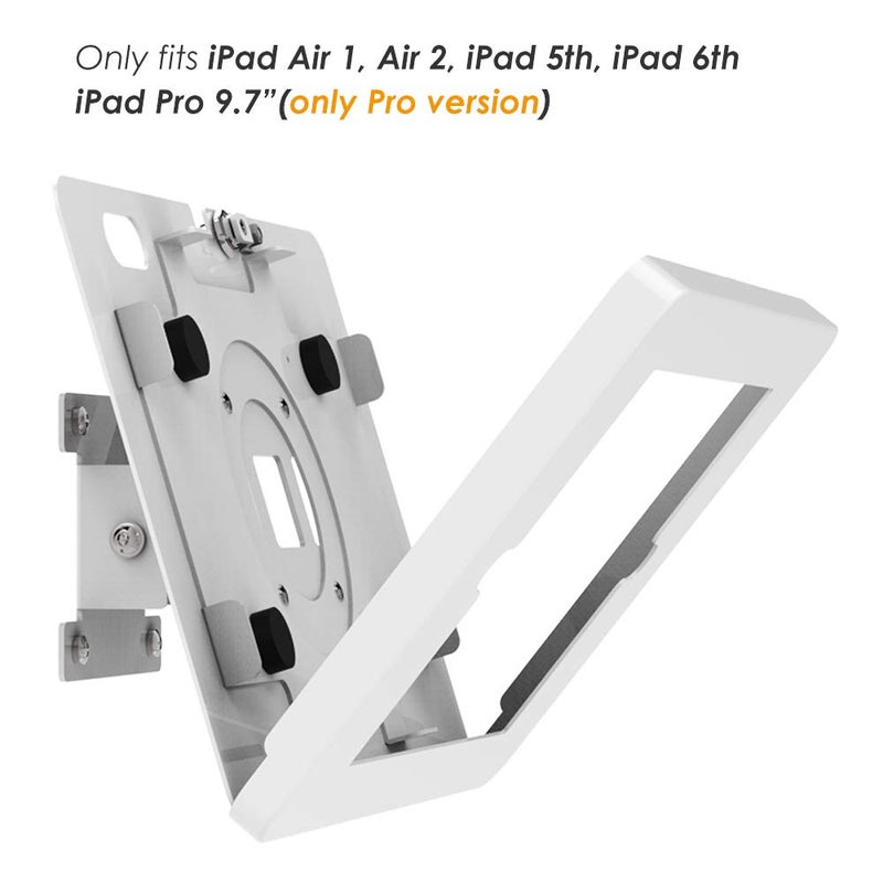 Beelta Tablet Wall Mount Compatible with iPad 5th 6th, Pro 9.7", Air 1/2, Key Lock Security Metal Tablet Stand - Image 5